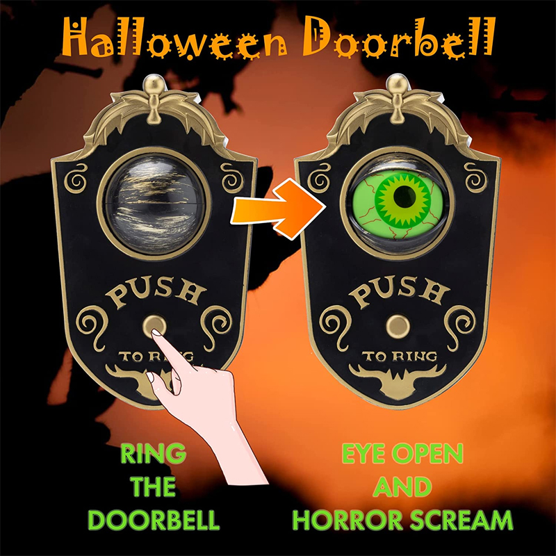 Spooky Halloween Eyeball Doorbell Spooky Halloween Eyeball Doorbell