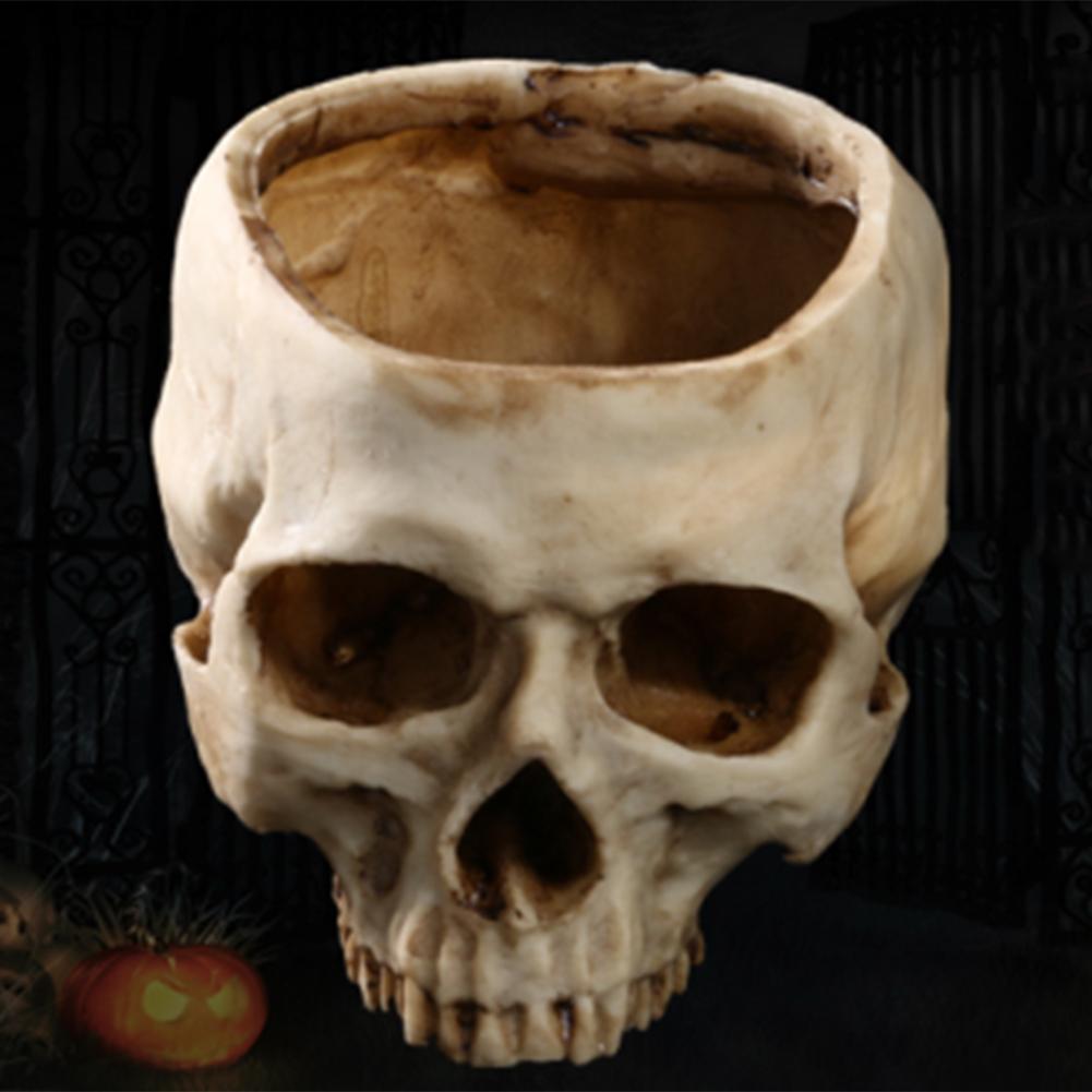 Spooky Human Skull Planter Spooky Human Skull Planter