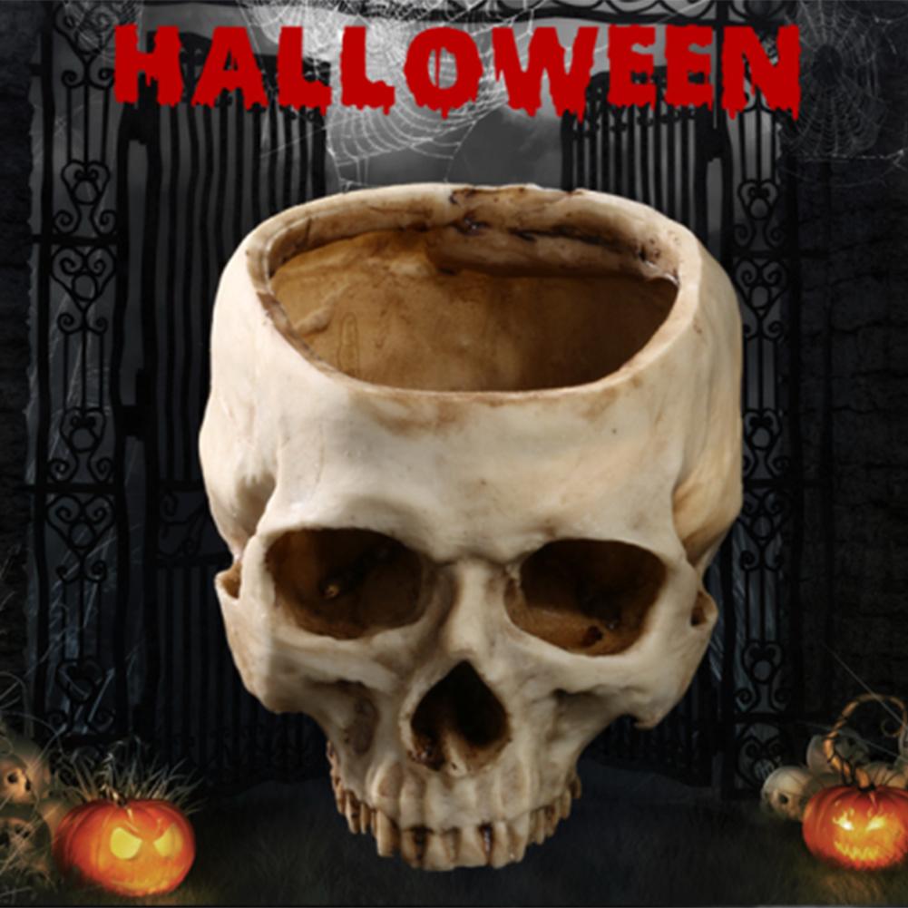 Spooky Human Skull Planter Spooky Human Skull Planter