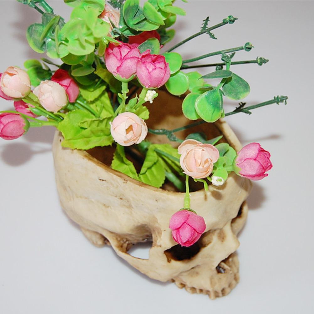 Spooky Human Skull Planter Spooky Human Skull Planter