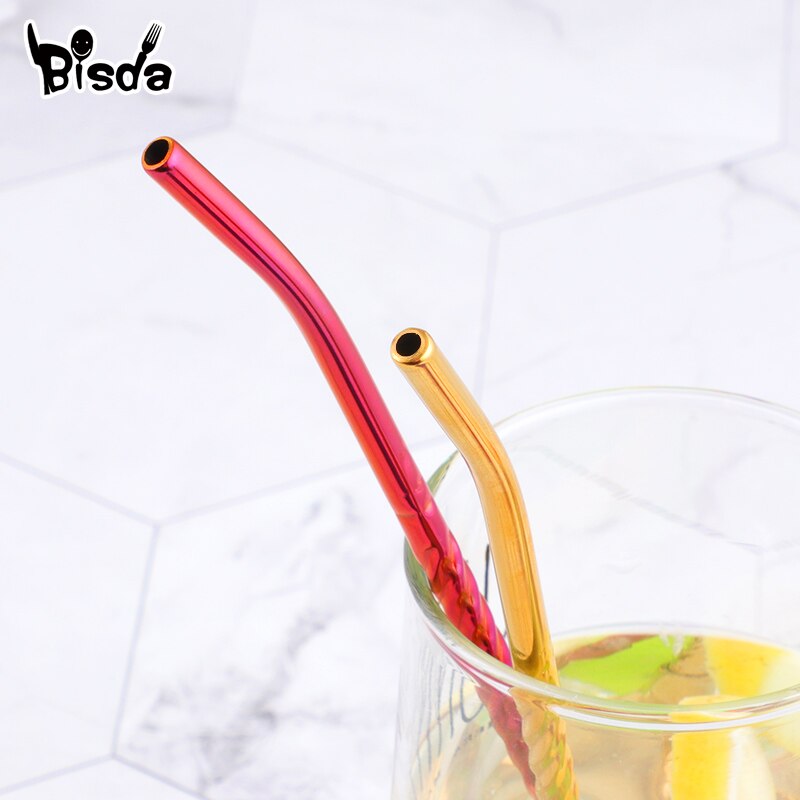 Spoon Straws Reusable Colored Spoons (2Pcs) Spoon Straws Reusable Colored Spoons (2Pcs)
