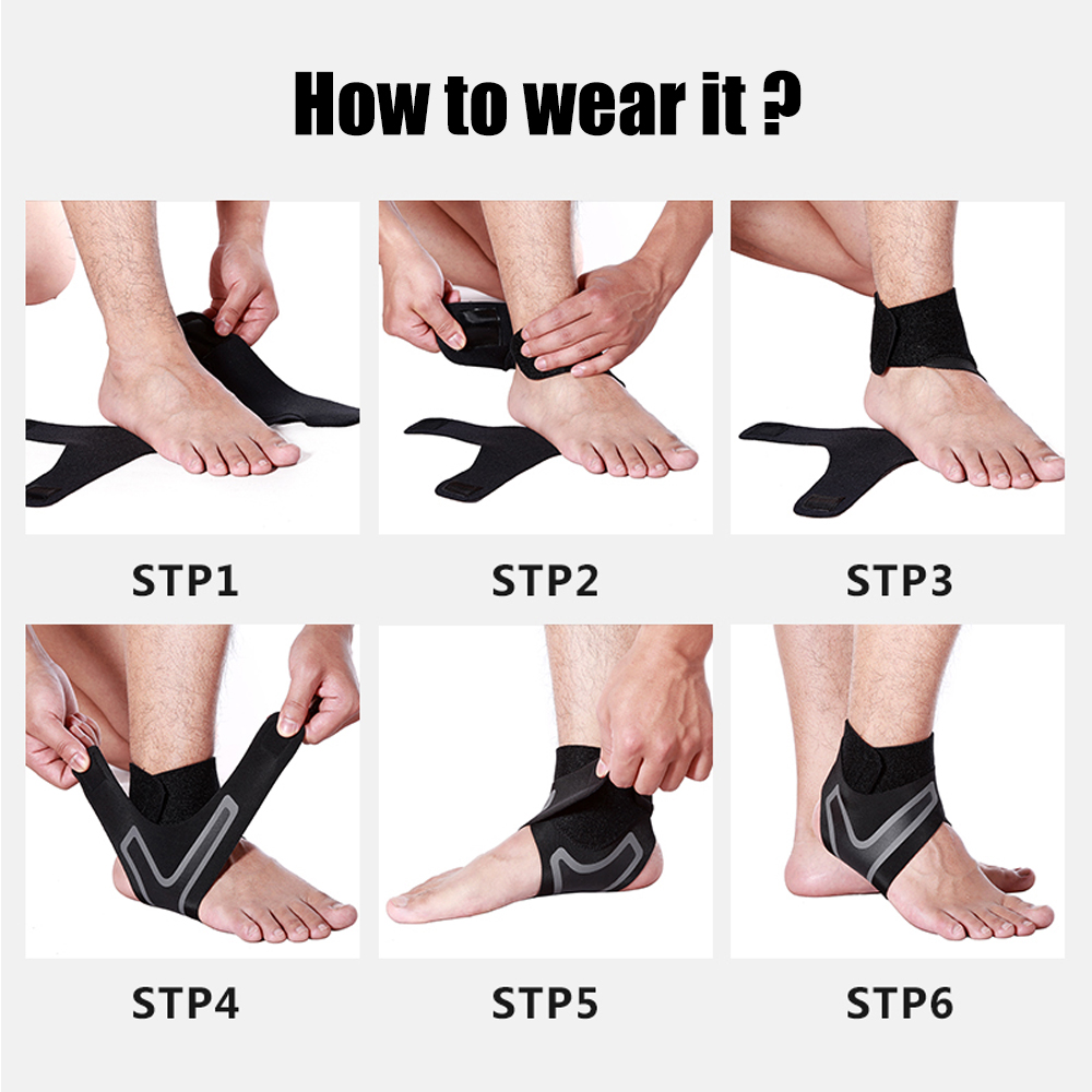 Sport Ankle Stabilizer Brace Compression Ankle Support Tendon Pain Relief Strap Foot Sprain Injury Wraps Running Sport Ankle Stabilizer Brace Compression Ankle Support Tendon Pain Relief Strap Foot Sprain Injury Wraps Running