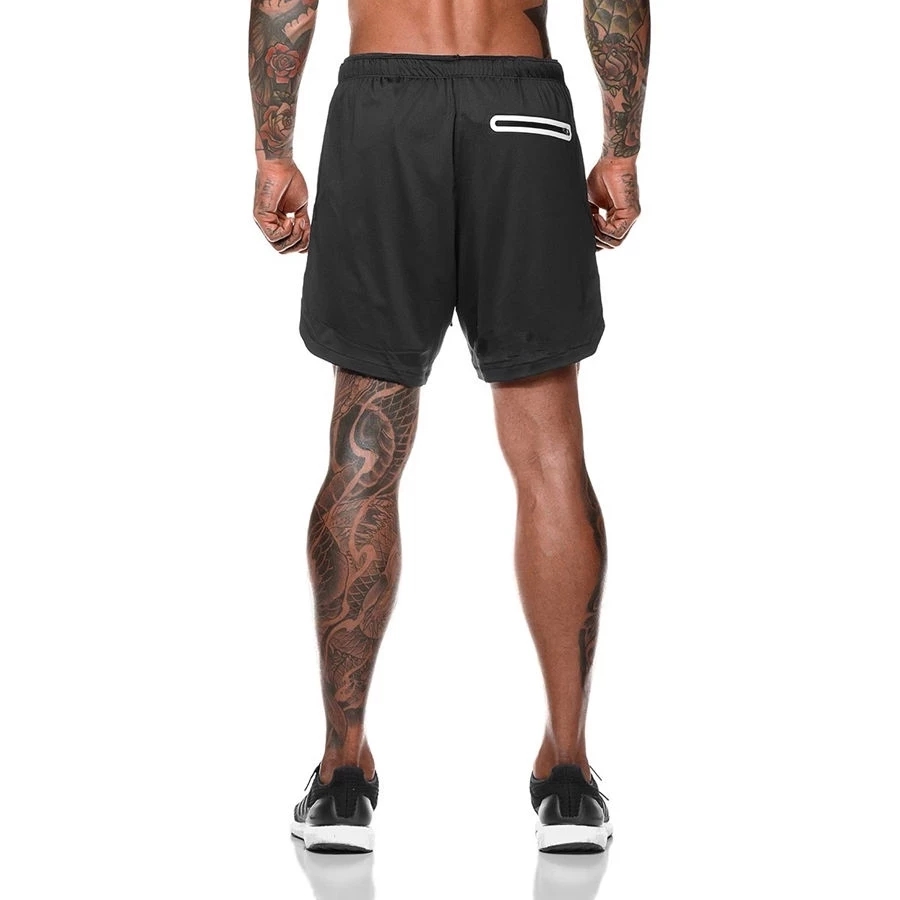 Sport Shorts Sportswear Double Deck Running Shorts 2 In 1 Beach Bottoms Summer Gym Fitness Training Jogging Short Pants