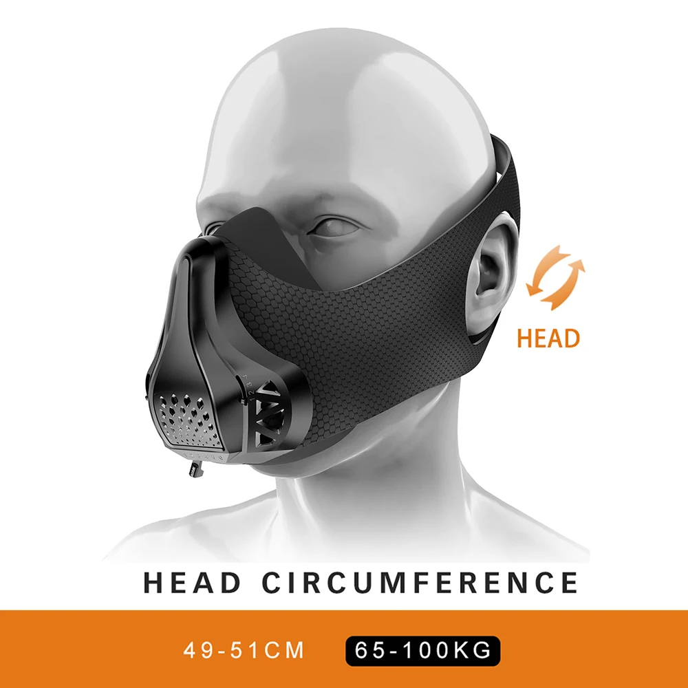 Sports Mask Adjustable 48 Breathing Levels Air Resistance Workout Running Gym Mask Fitness Exercise Physical Endurance Sports Mask Adjustable 48 Breathing Levels Air Resistance Workout Running Gym Mask Fitness Exercise Physical Endurance