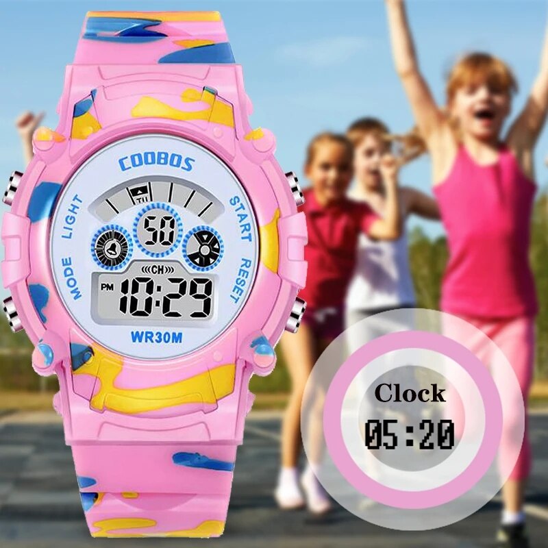 Sports Military Kids Digital Watches Student Childrens Watch Fashion Luminous LED Alarm Camouflage Sports Military Kids Digital Watches Student Childrens Watch Fashion Luminous LED Alarm Camouflage