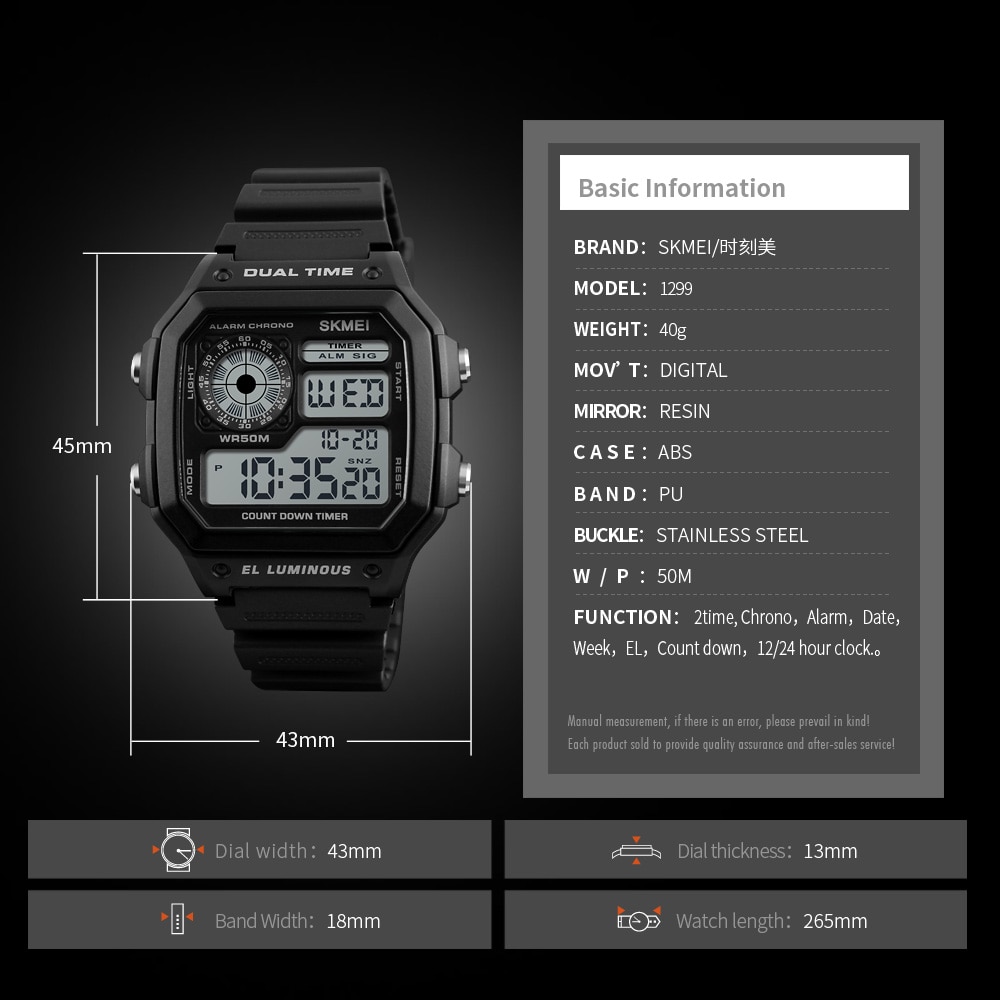 Sports Watch For Men Digital Wristwatch