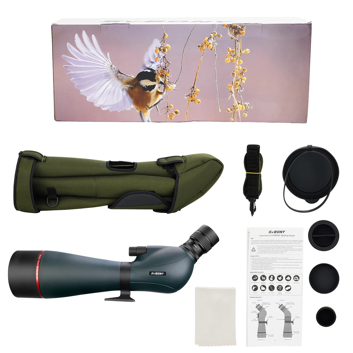 Spotting Scope 25-75×100 Zoom Dual Focus Powerful Telescope FMC K9 Waterproof Camping equipment for Birdwatching Spotting Scope 25-75×100 Zoom Dual Focus Powerful Telescope FMC K9 Waterproof Camping equipment for Birdwatching