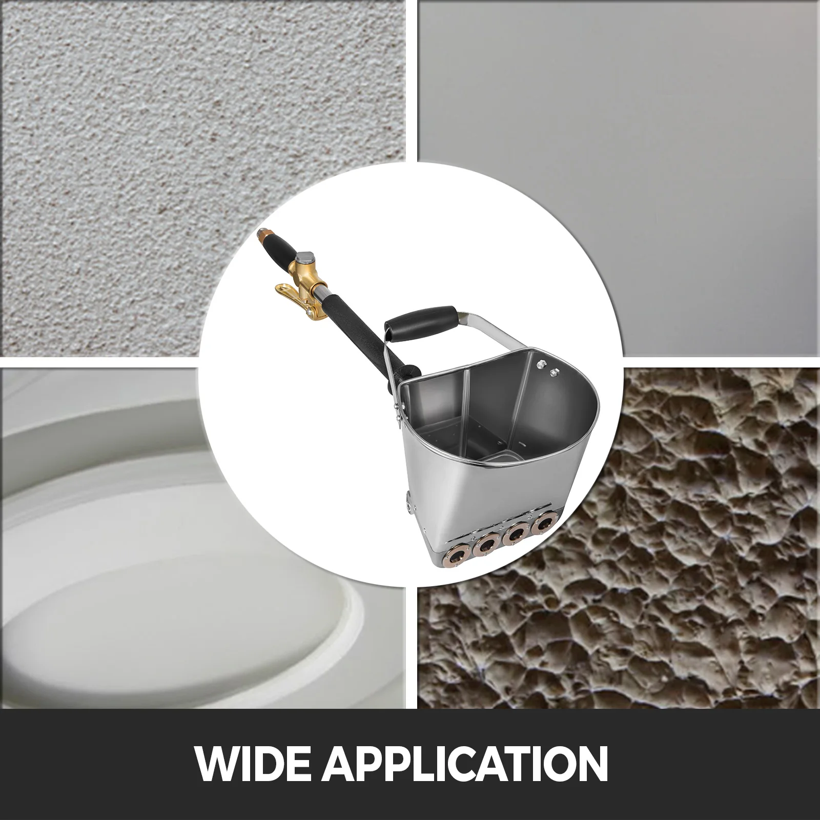 Spray Gun for Painting Walls Ceilings Cement Mortar Sprayer Plaster Hopper Gun With 4 Jet Hopper Ladle Construction Tool Spray Gun for Painting Walls Ceilings Cement Mortar Sprayer Plaster Hopper Gun With 4 Jet Hopper Ladle Construction Tool