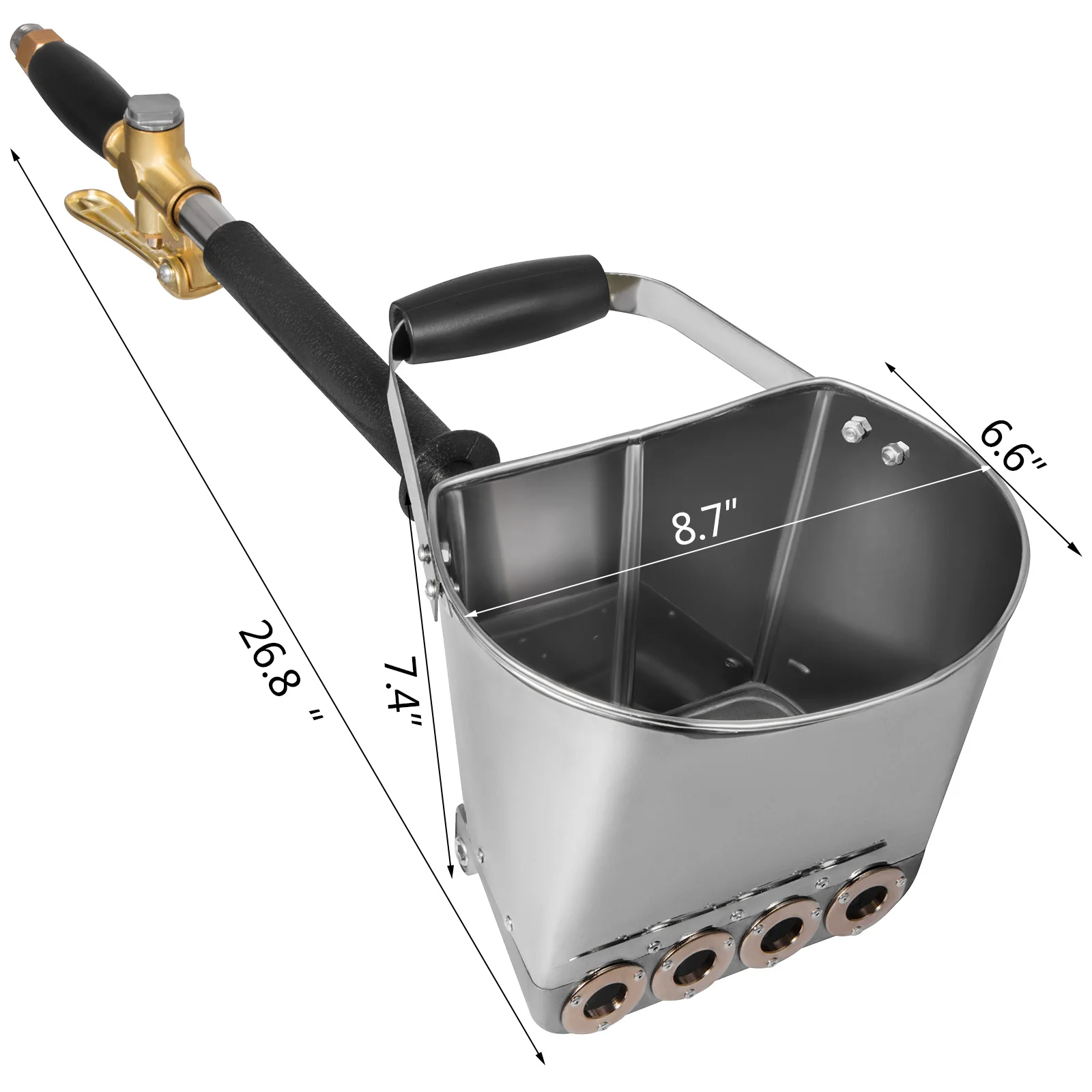 Spray Gun for Painting Walls Ceilings Cement Mortar Sprayer Plaster Hopper Gun With 4 Jet Hopper Ladle Construction Tool Spray Gun for Painting Walls Ceilings Cement Mortar Sprayer Plaster Hopper Gun With 4 Jet Hopper Ladle Construction Tool