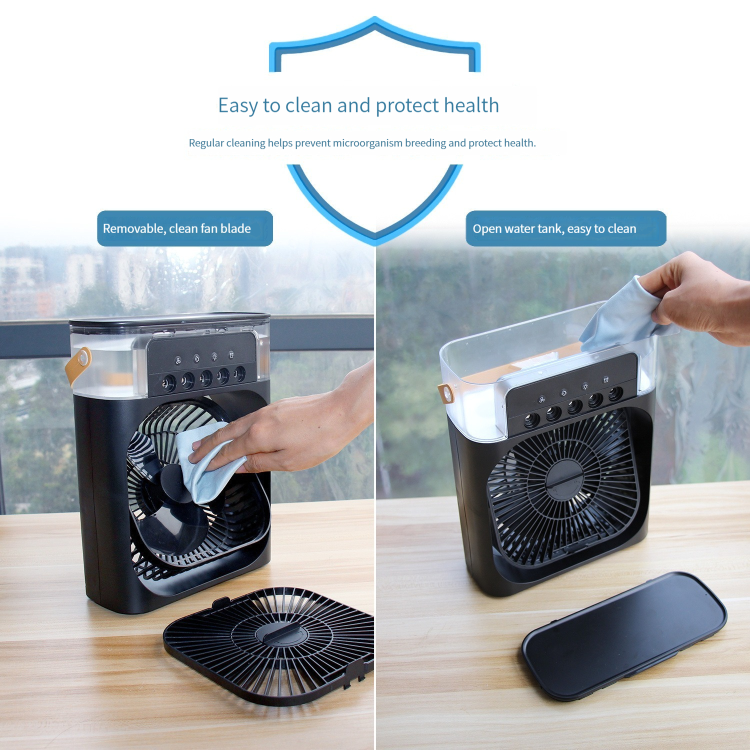 Spray Small Fan Five Hole Humidification Small Refrigeration Air Conditioner Mini Fan Water Cooled Silent Air Cooler Spray Small Fan Five Hole Humidification Small Refrigeration Air Conditioner Mini Fan Water Cooled Silent Air Cooler