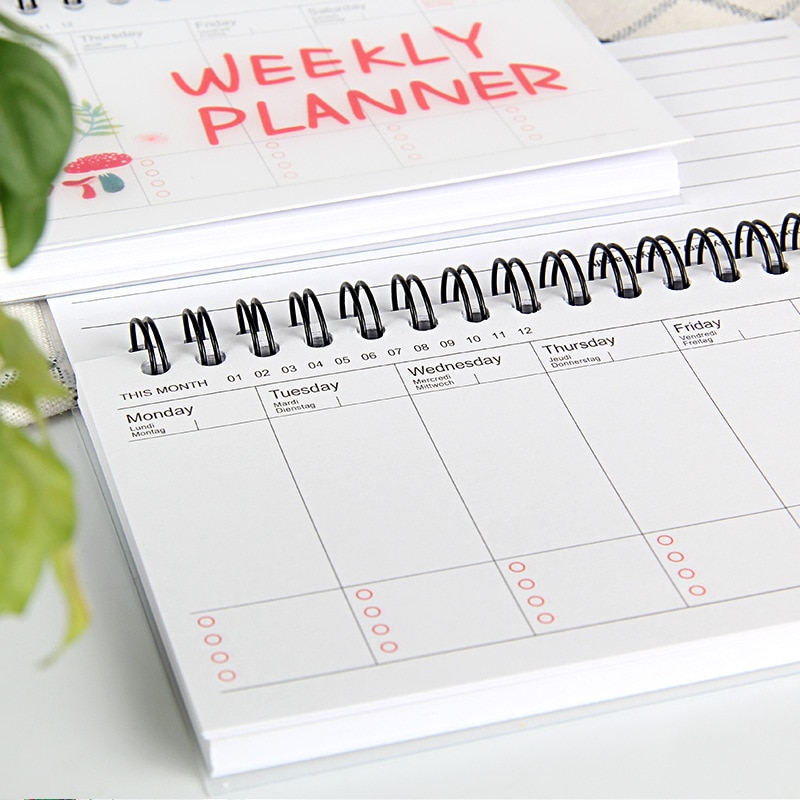 Spring Bound Weekly Planner Notepad