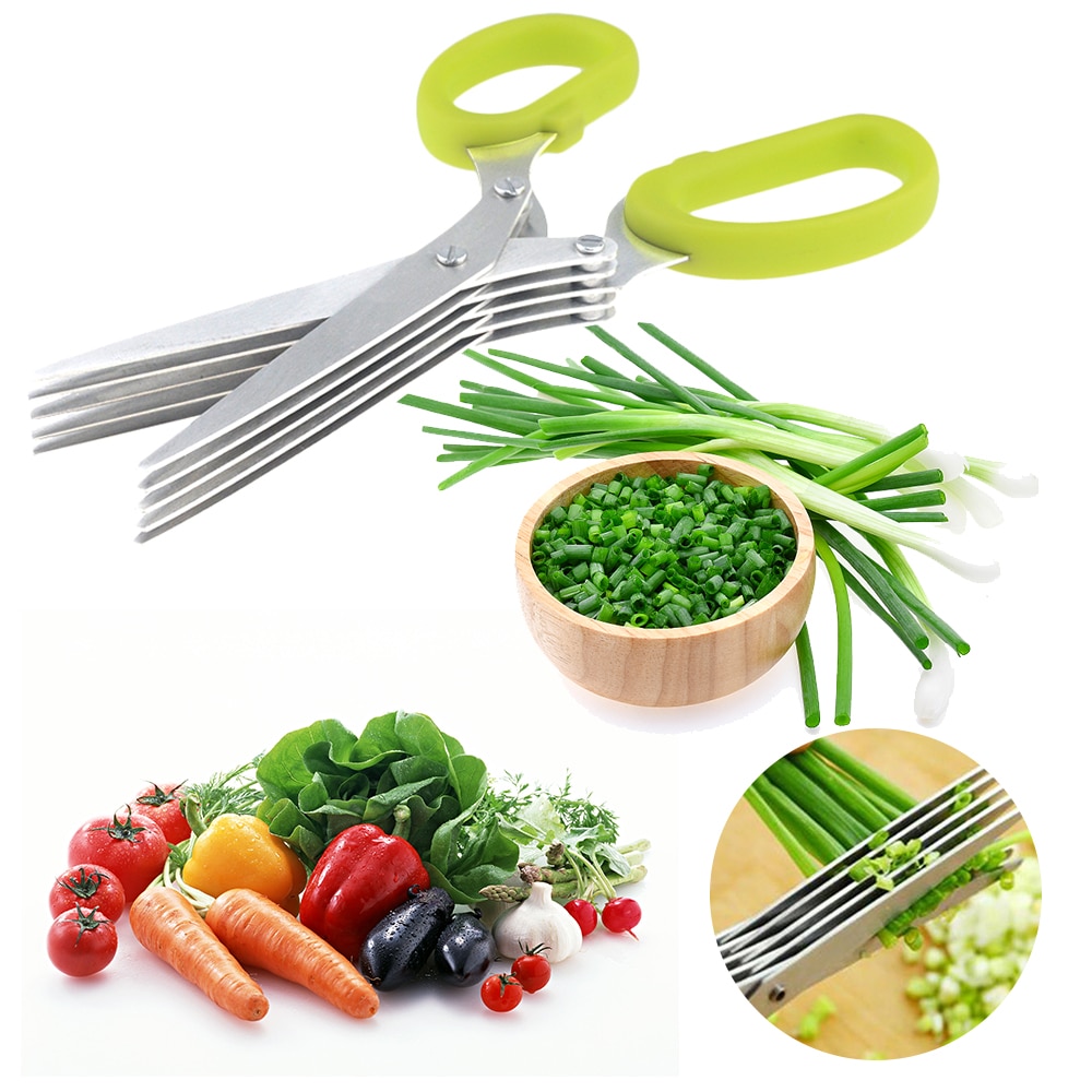 Spring Onion Cutter 5-Layer Scissors Spring Onion Cutter 5-Layer Scissors
