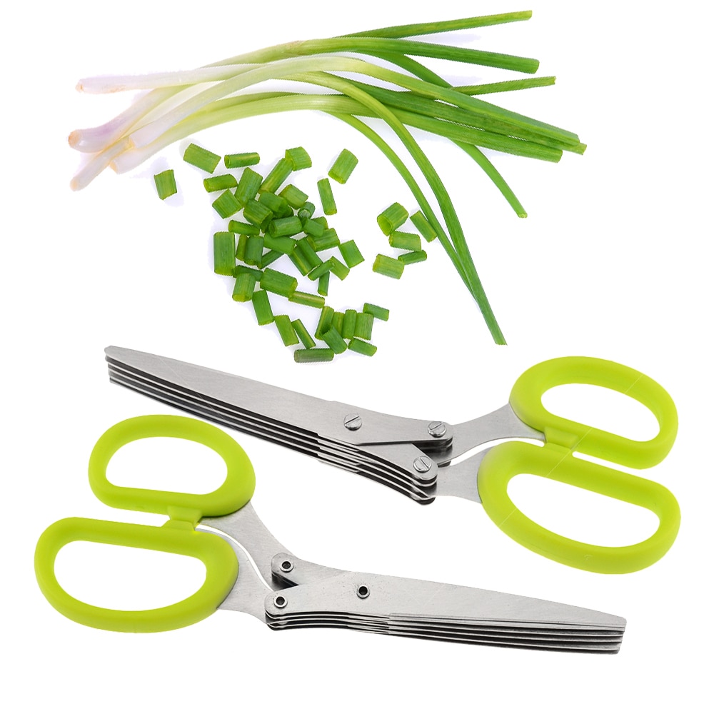 Spring Onion Cutter 5-Layer Scissors Spring Onion Cutter 5-Layer Scissors