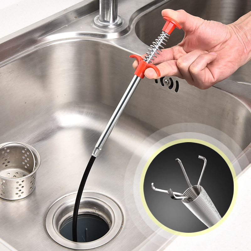 Spring Pipe Dredging Tool Clog Remover