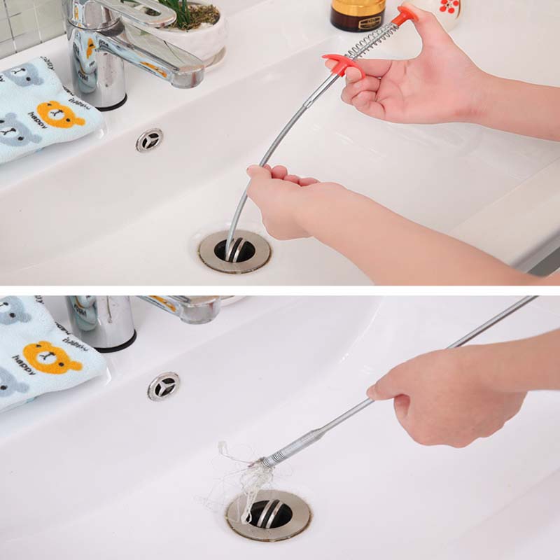 Spring Pipe Dredging Tool Clog Remover