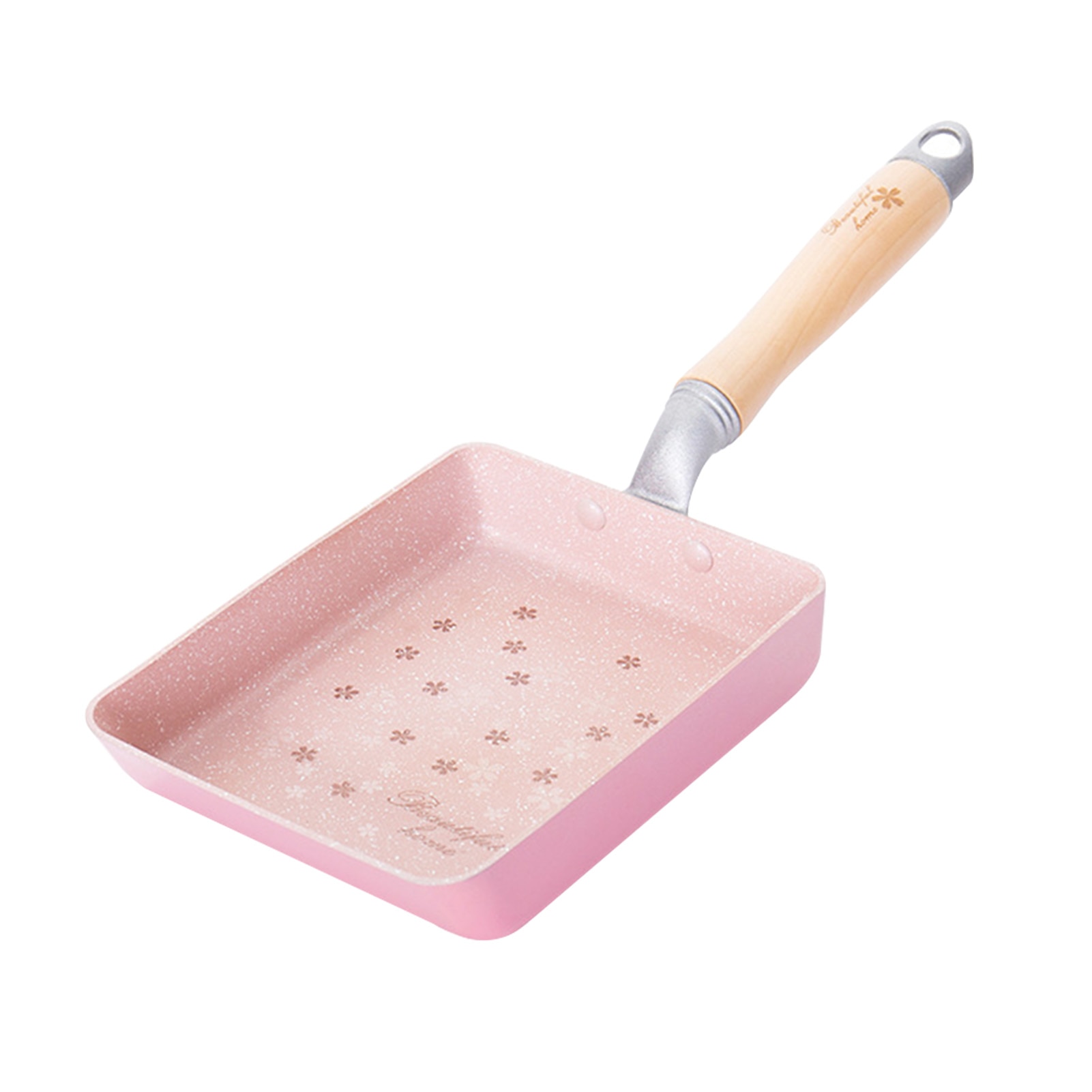Square Omelette Pan with Wooden Handle Square Omelette Pan with Wooden Handle