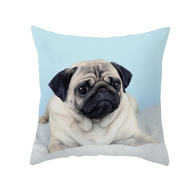 Square Pug Dog Pillowcase Square Pug Dog Pillowcase