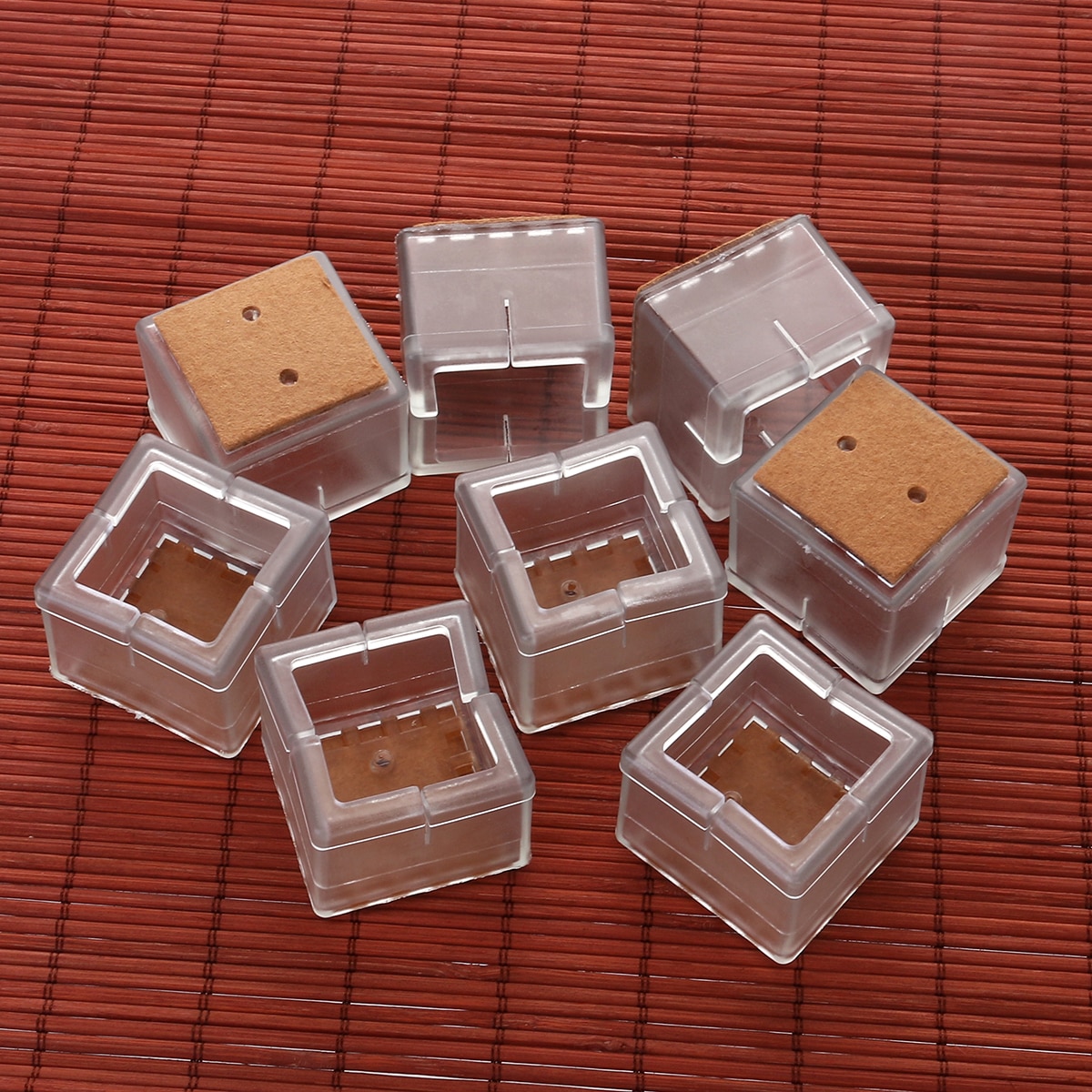 Square Silicone Floor Protectors (Set of 8) Square Silicone Floor Protectors (Set of 8)