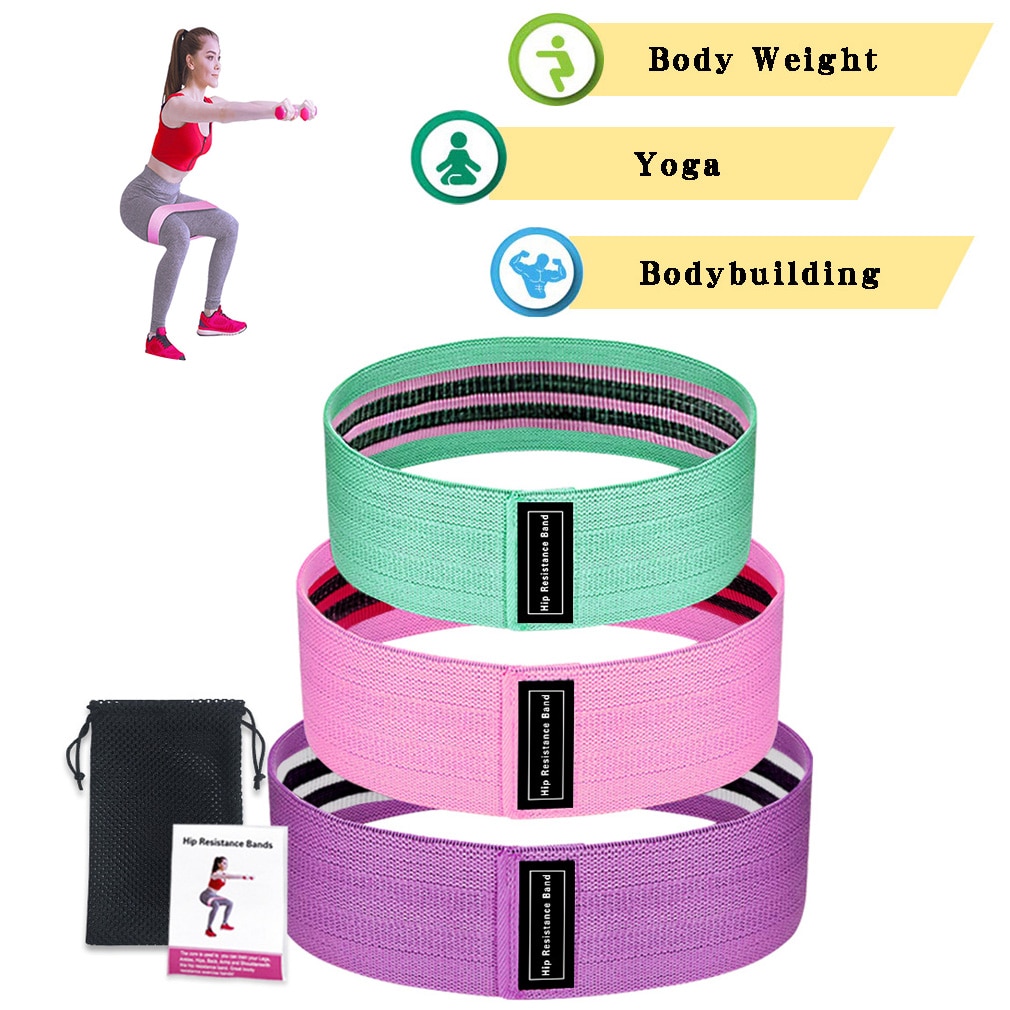 Squat Resistance Bands Fitness Belts (3 Pcs) Squat Resistance Bands Fitness Belts (3 Pcs)