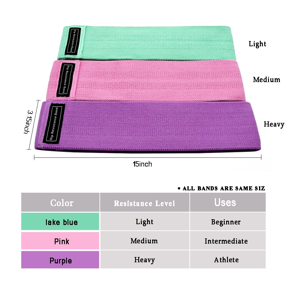 Squat Resistance Bands Fitness Belts (3 Pcs) Squat Resistance Bands Fitness Belts (3 Pcs)