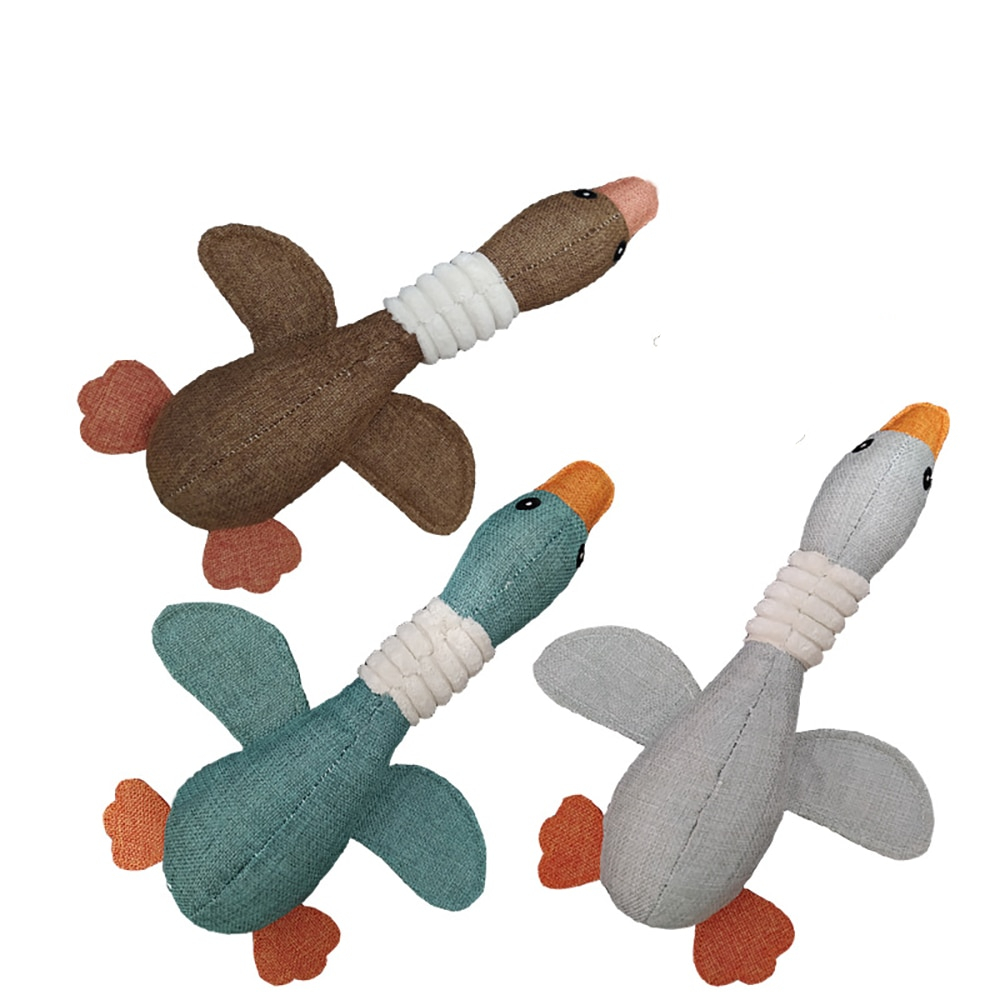 Squeaky Animal Plush Goose Dog Toy Squeaky Animal Plush Goose Dog Toy