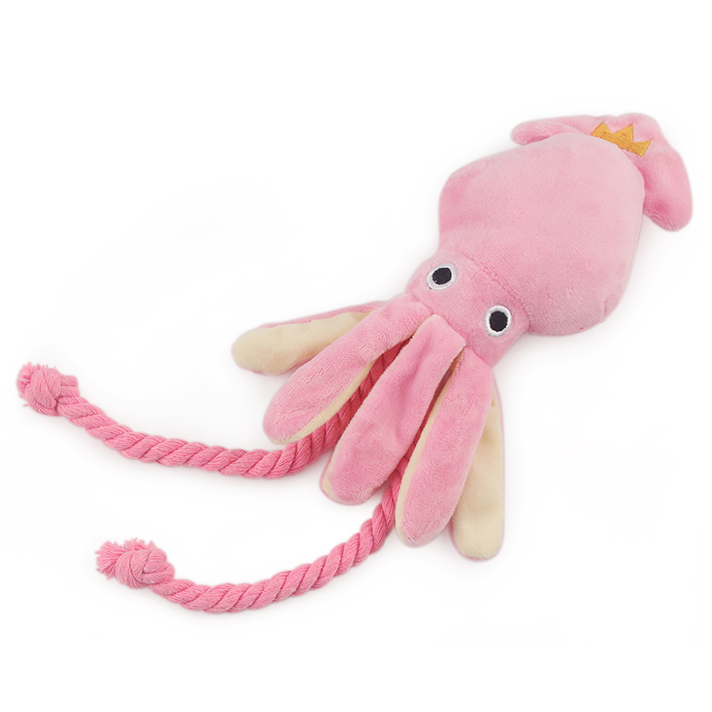 Squeaky Soft Squid Dog Plush Squeaky Soft Squid Dog Plush