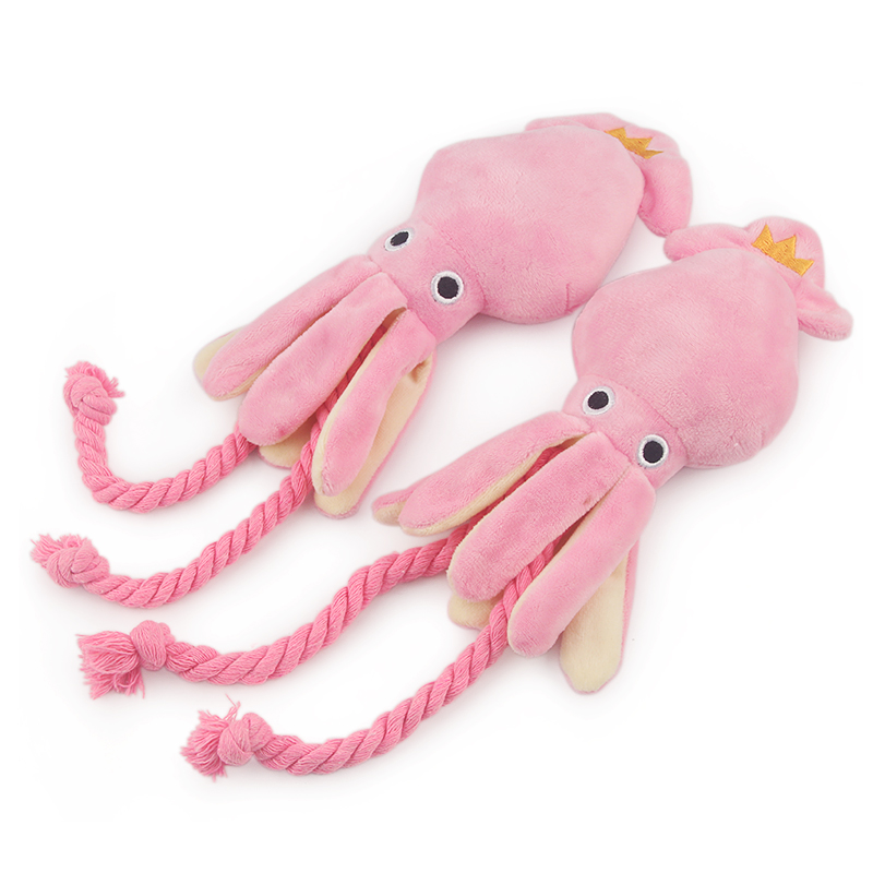 Squeaky Soft Squid Dog Plush Squeaky Soft Squid Dog Plush