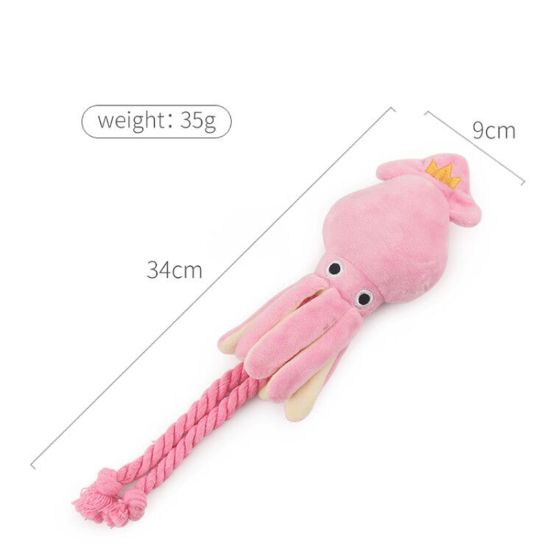 Squeaky Soft Squid Dog Plush Squeaky Soft Squid Dog Plush