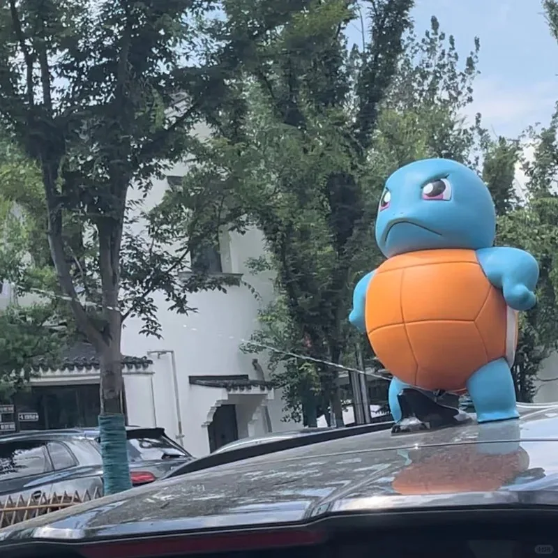 Squirtle Water Spraying Toy Large Size Cute Collectible Action Figure Jenny Car Accessory Popular Anime Model Hand