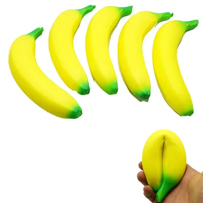 Squishy Banana Fidget Toy for Stress Relief