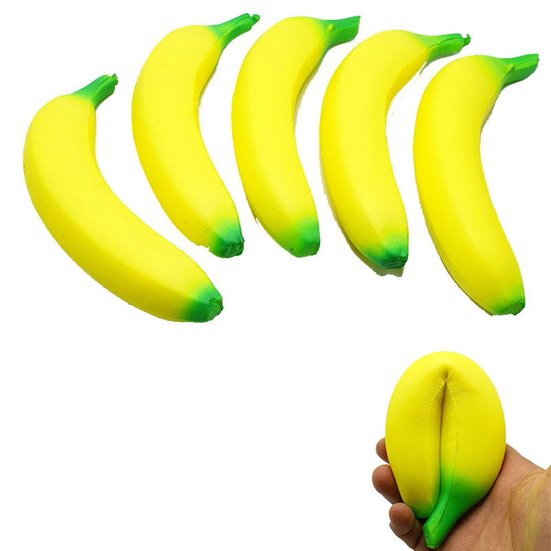 Squishy Banana Fidget Toy for Stress Relief Squishy Banana Fidget Toy for Stress Relief
