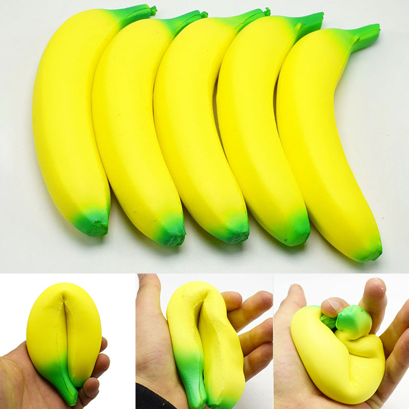 Squishy Banana Fidget Toy for Stress Relief