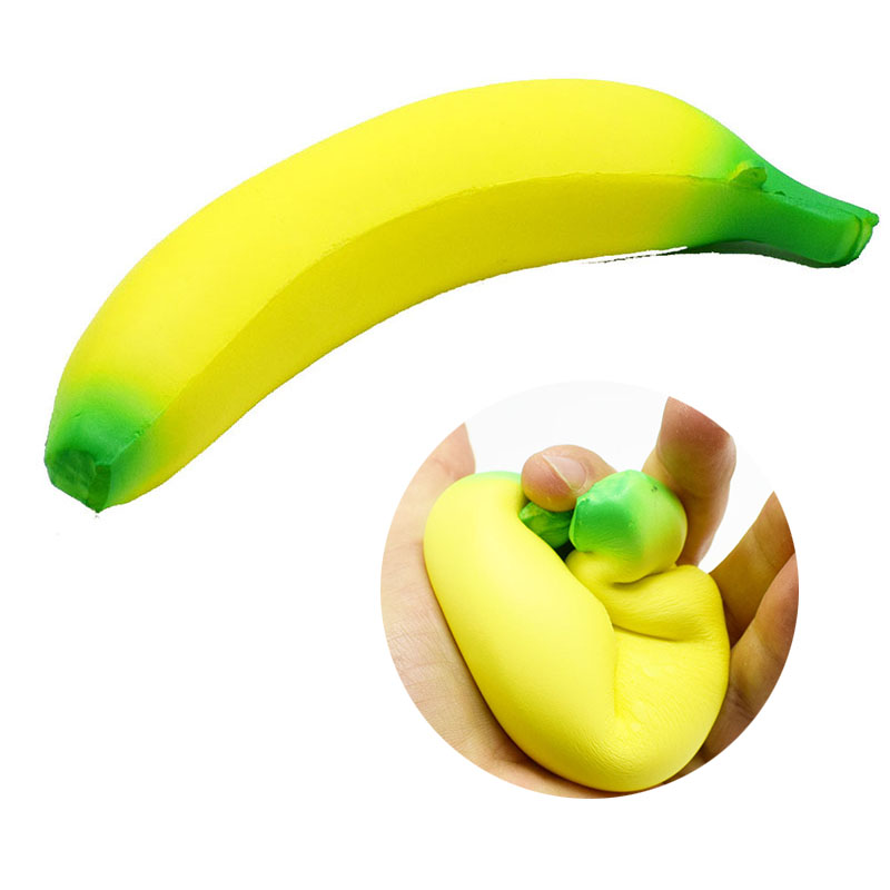 Squishy Banana Fidget Toy for Stress Relief
