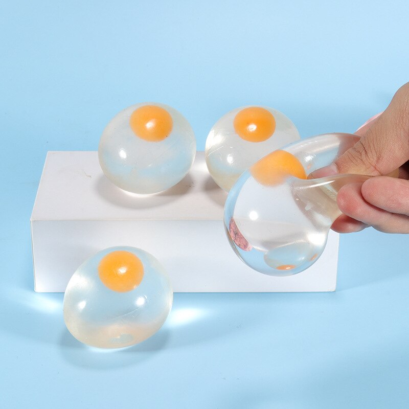 Squishy Egg Splat Ball with Yellow Yolk Squishy Egg Splat Ball with Yellow Yolk
