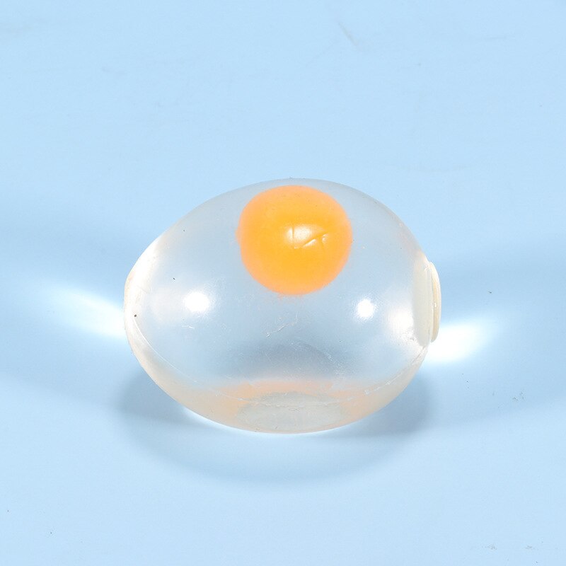 Squishy Egg Splat Ball with Yellow Yolk