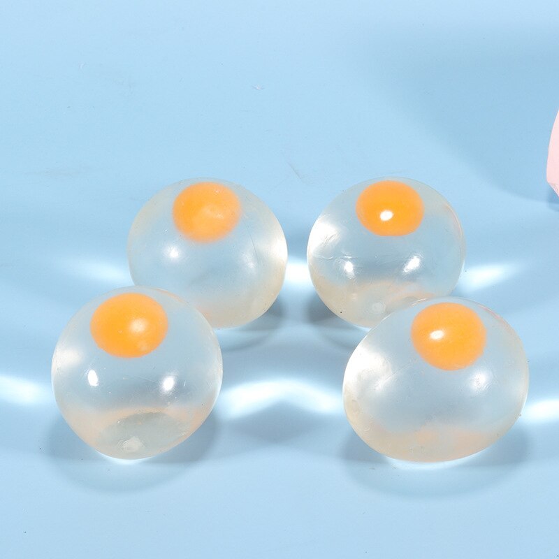 Squishy Egg Splat Ball with Yellow Yolk