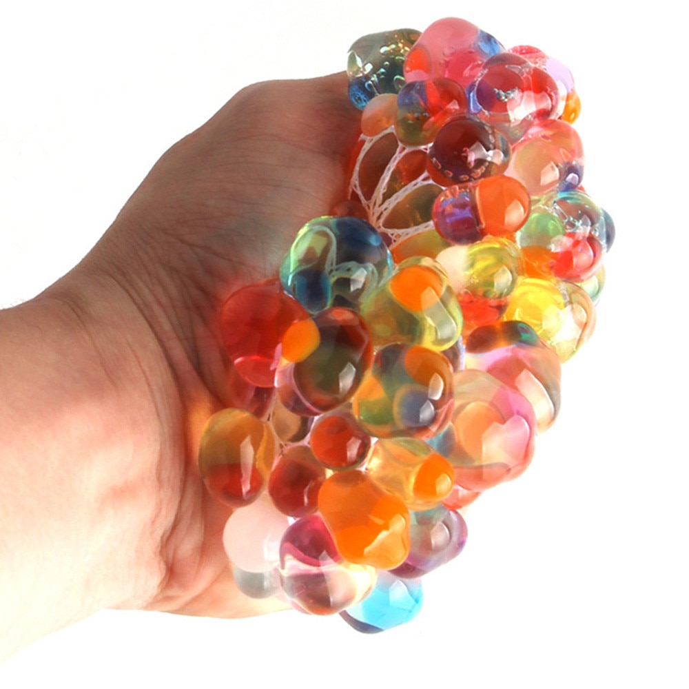Squishy Mesh Ball Anti Stress Toy with LED lights Squishy Mesh Ball Anti Stress Toy with LED lights