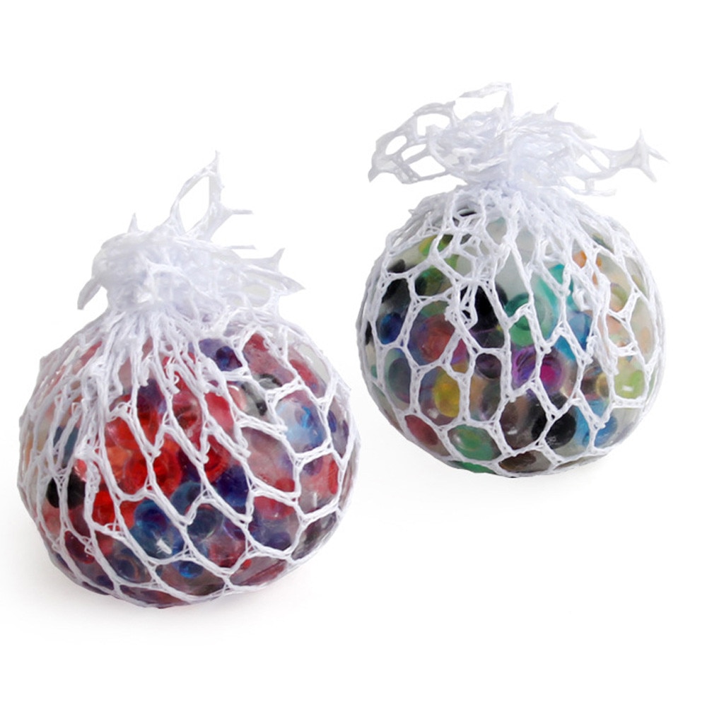 Squishy Mesh Ball Anti Stress Toy with LED lights