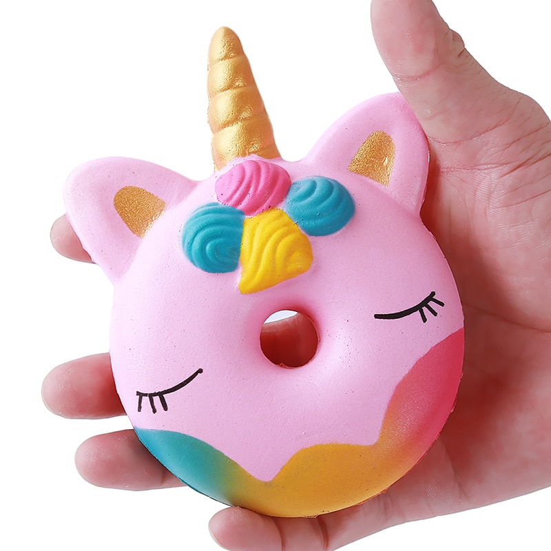 Squishy Unicorn Donut Toy
