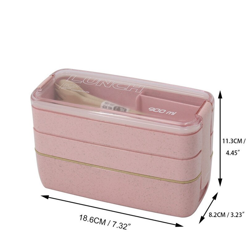 Stackable Bento Box 3 Layer Lunchbox