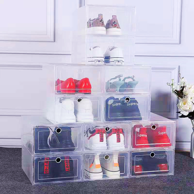 Stackable Clear Shoe Boxes (6 Pcs)