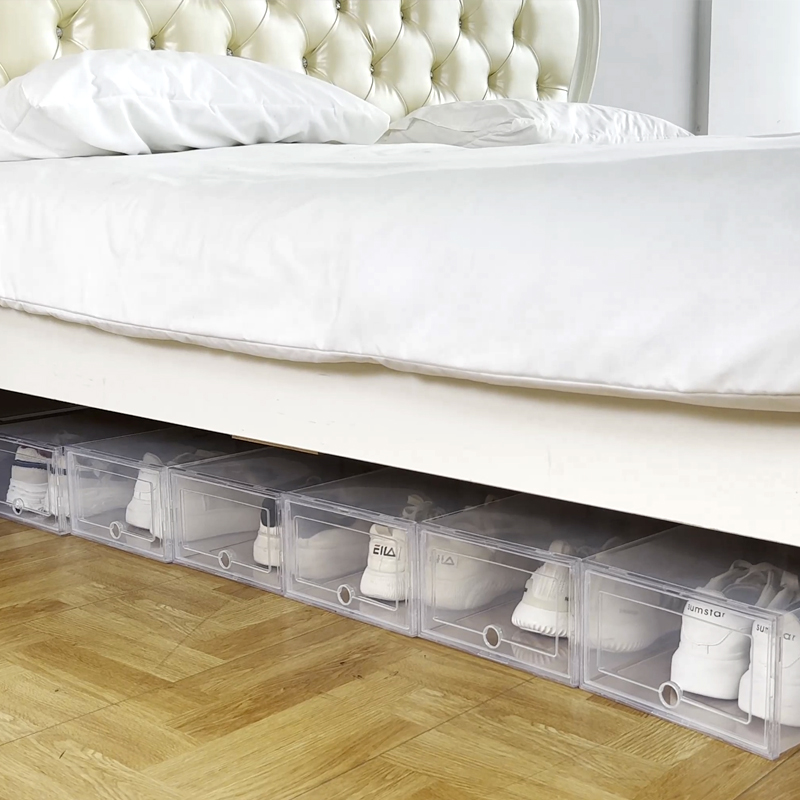 Stackable Clear Shoe Boxes (6 Pcs)