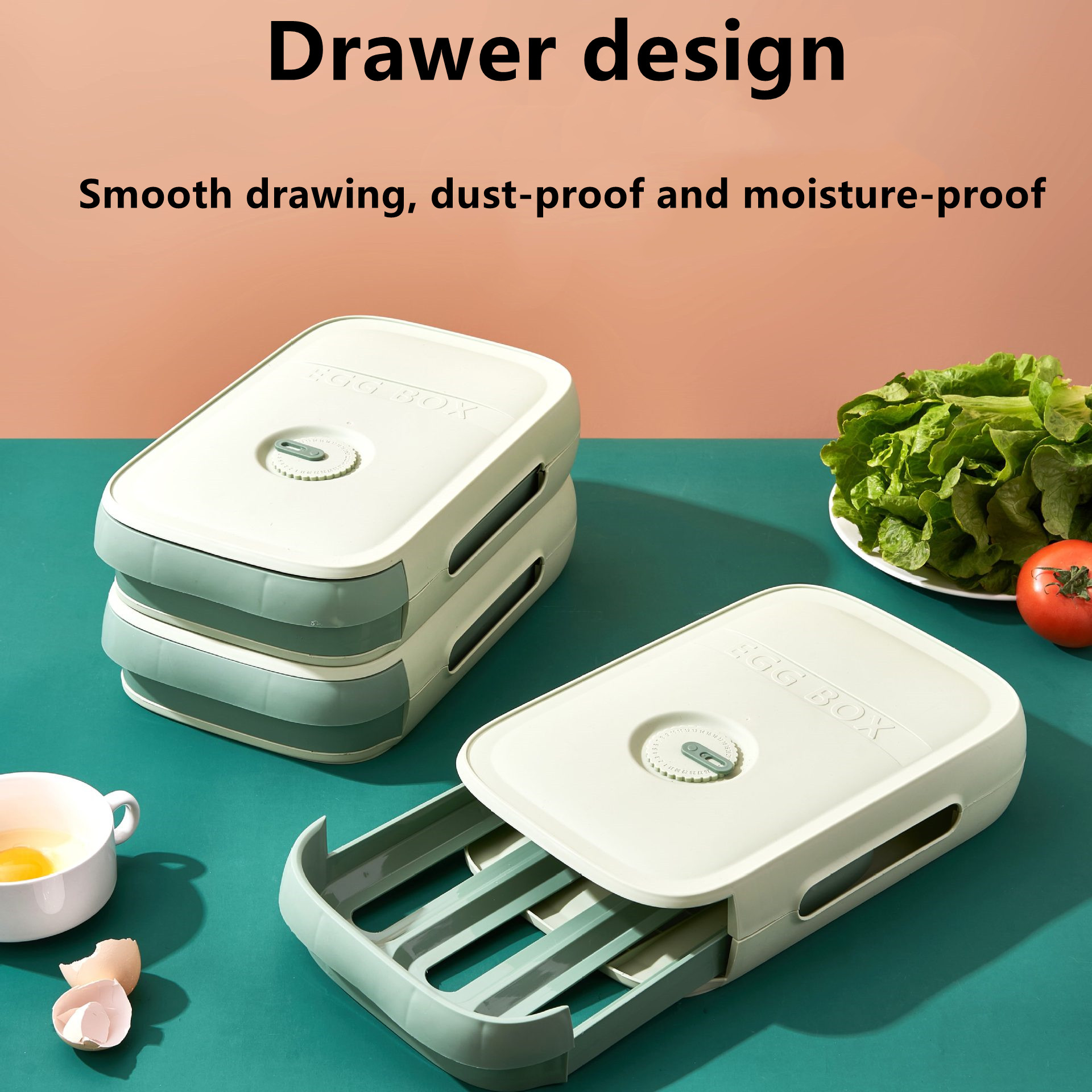 Stackable Egg Holder Drawer Stackable Egg Holder Drawer