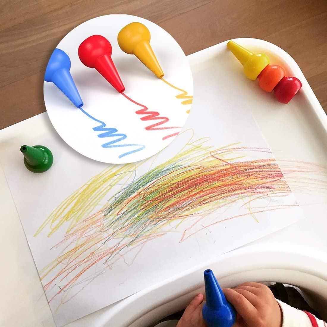 Stackable Finger Crayons (12 pcs) Stackable Finger Crayons (12 pcs)