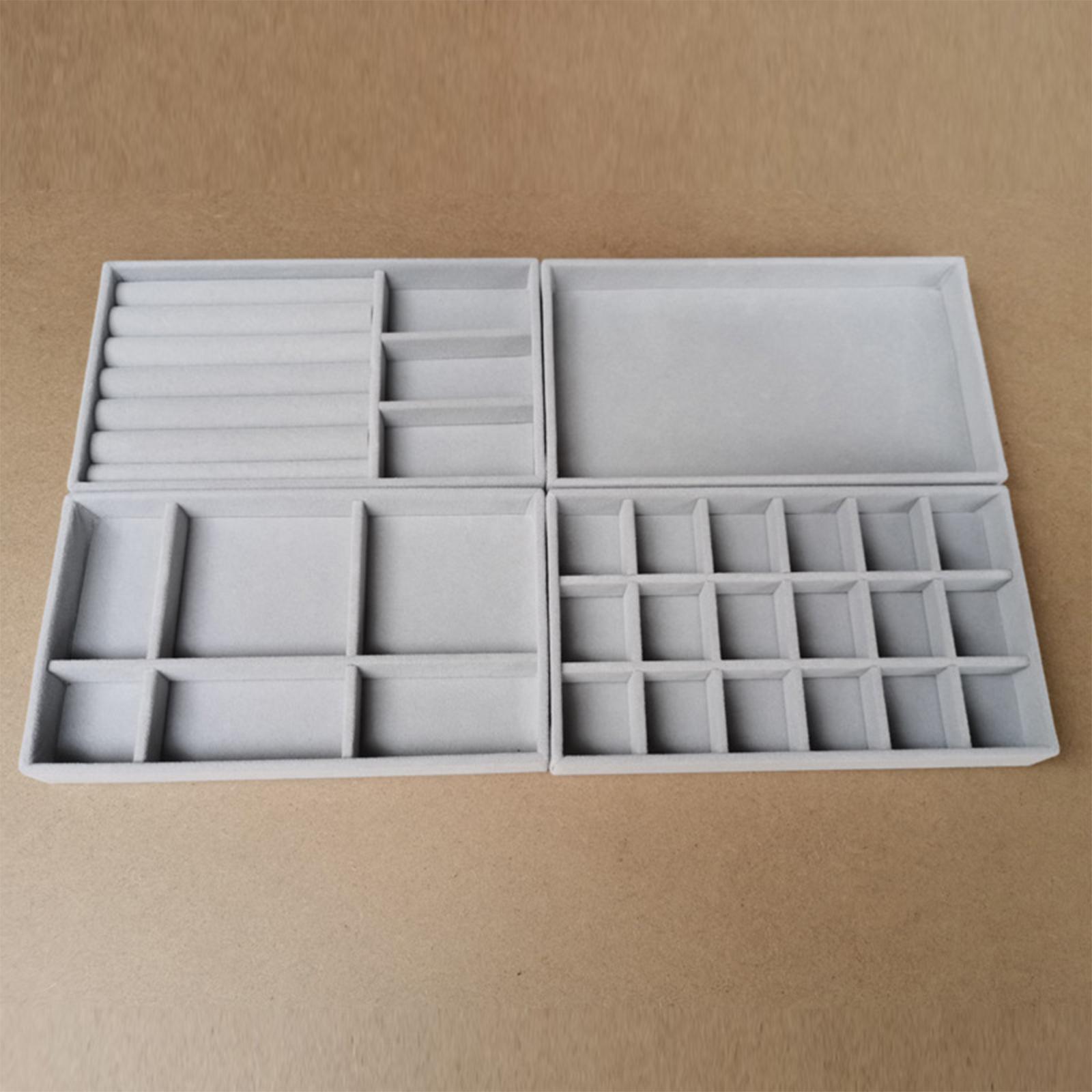 Stackable Jewelry Drawer Organizers (4 pcs)