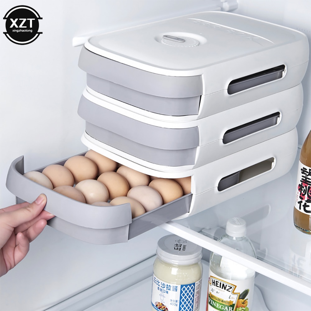 Stackable Plastic Egg Storage Drawer Stackable Plastic Egg Storage Drawer