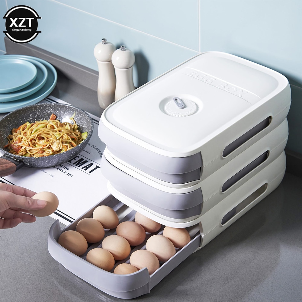 Stackable Plastic Egg Storage Drawer Stackable Plastic Egg Storage Drawer