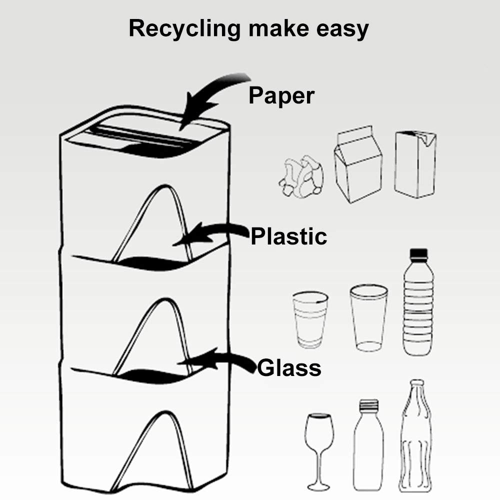 Stackable Recycle Bins Trash Cans