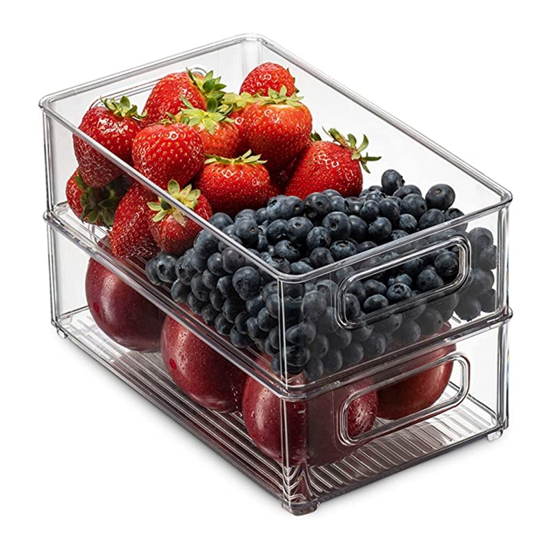 Stackable Refrigerator Organizers (6 Pcs) Stackable Refrigerator Organizers (6 Pcs)