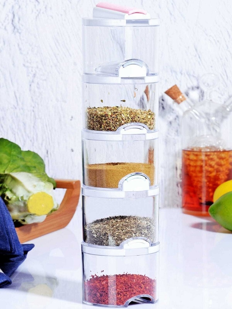 Stackable Spice Jars 5-Piece Set Stackable Spice Jars 5-Piece Set